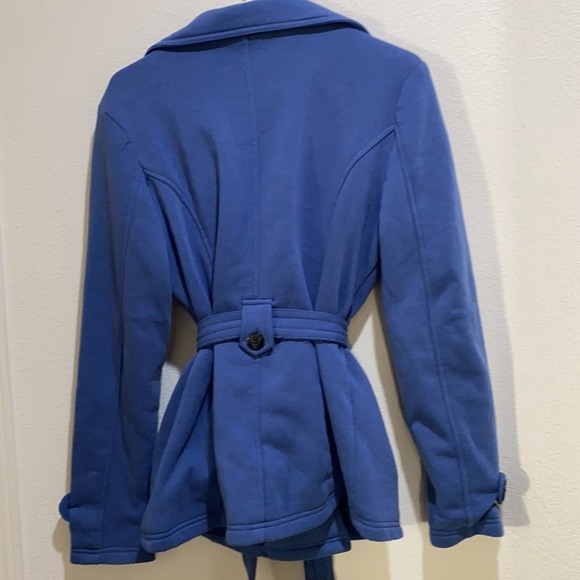 Jou Jou Blue  Double Breasted Jacket Sz XL - Picture 7 of 10